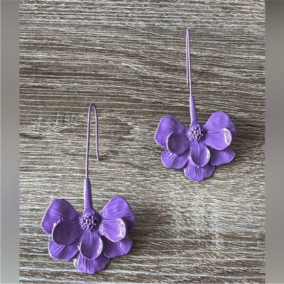Flower drop earrings N388 - Picture 1 of 3